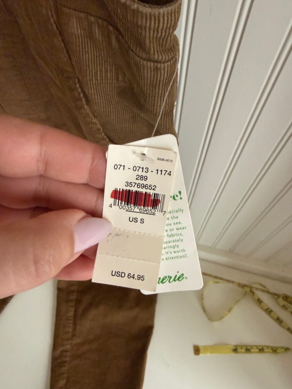 Aerie Werk & Play Corduroy Overalls NWT - Picture 3 of 7